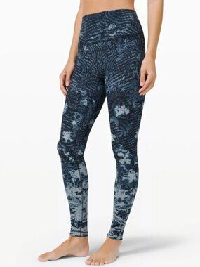 Lululemon align 28" indigo lace starlight multi size 2